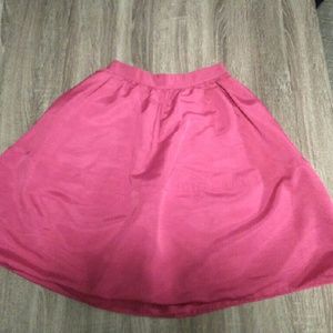 Pink midi skirt