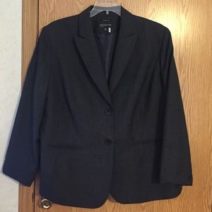 Jones New York charcoal grey blazer