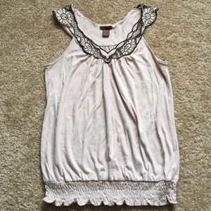 Laser cut sleeveless top