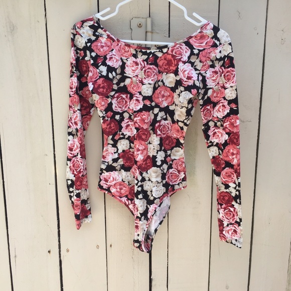 Floral leotard.