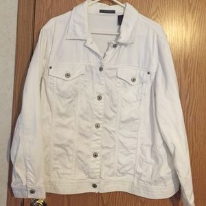 Liz Claiborne white jean jacket