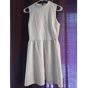 Skater White Detailed Dress