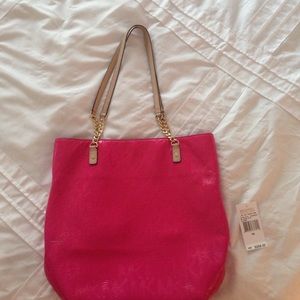 Hot pink Michael Kors bag