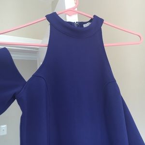 Blue off the shoulder dress never worn!