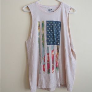 Haight American flag muscle tee