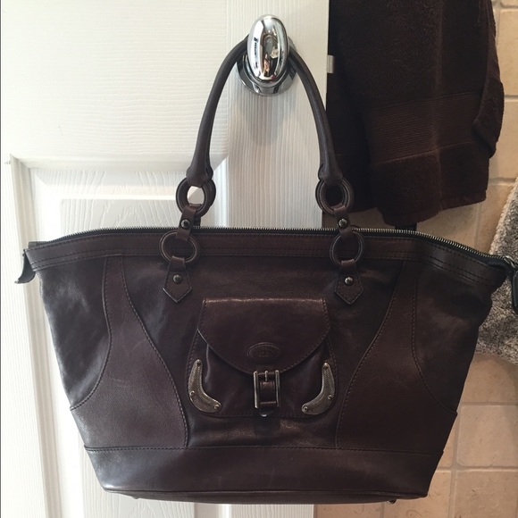 Tods Leather Tote Bag