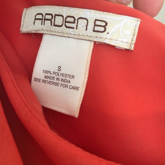 One shoulder ArdenB Pink/Orange dress - Picture 2 of 3