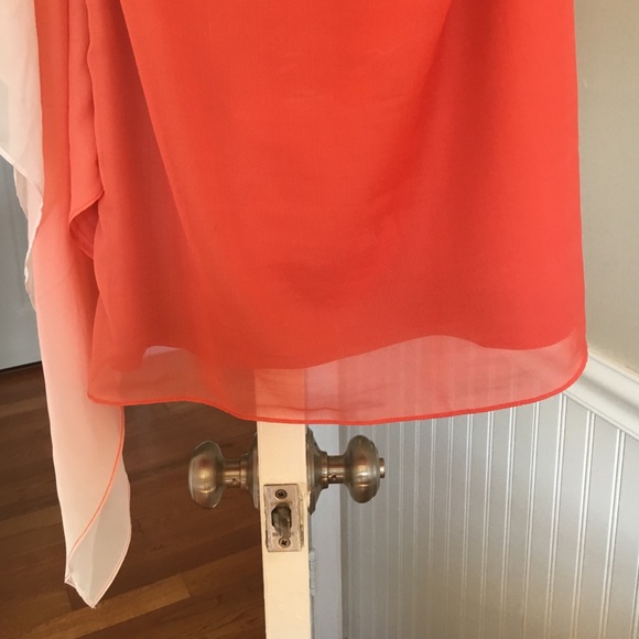 One shoulder ArdenB Pink/Orange dress - Picture 3 of 3