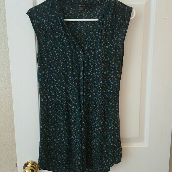 Green mod cloth top - Picture 2 of 2