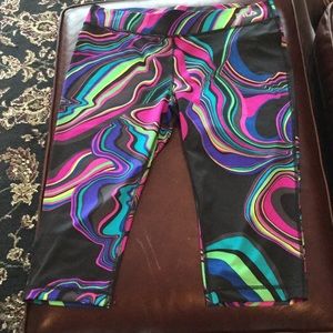 Fila Workout Crop Yoga Activewear Pant Size L
