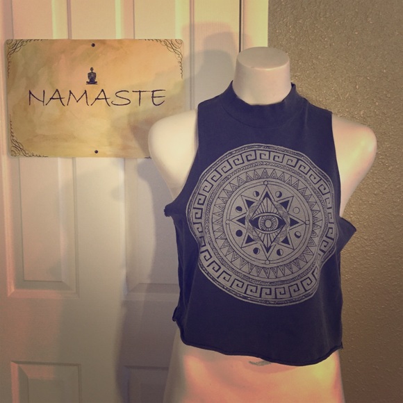 Tribal print crop top. Urban outfitters