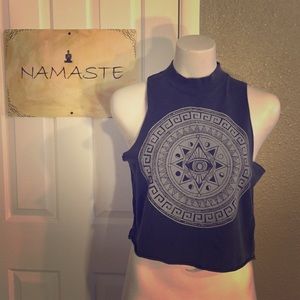 Tribal print crop top. Urban outfitters