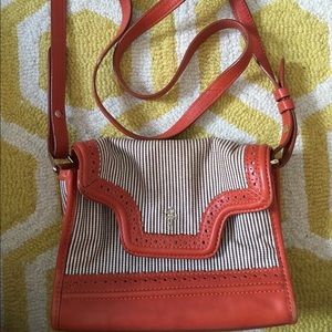 Cole Haan pin striped crossbody bag