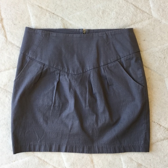 Silence & Noise Grey Skirt w/ Pockets