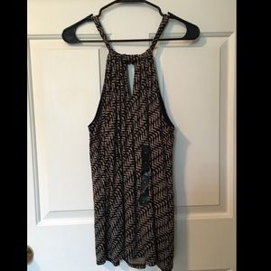 Banana Republic tan & black top