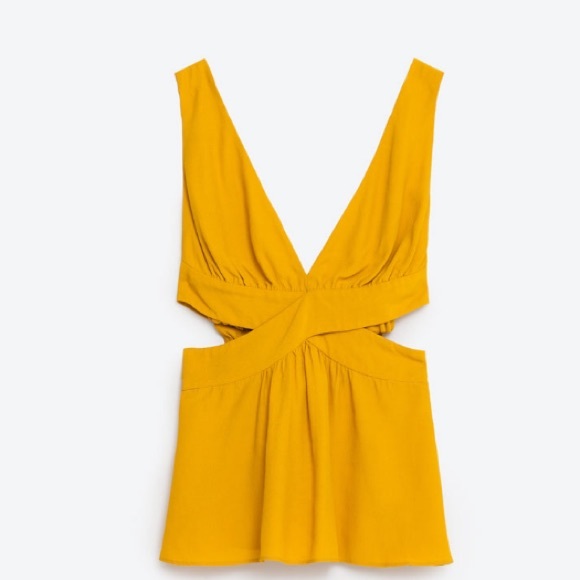 Yellow Zara top - Picture 4 of 4