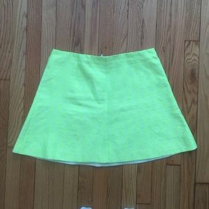 JCrew Factory Neon Brocade Skirt