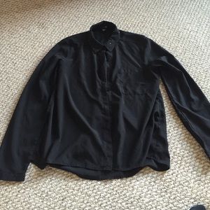 Black sheer forever 21 blouse