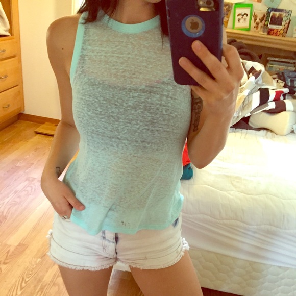Mint Green Muscle Tee