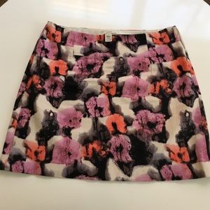 J. Crew Pop Art mini skirt
