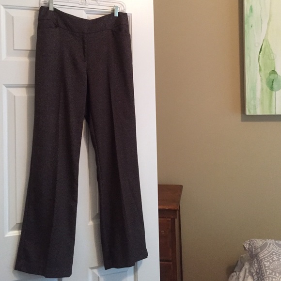 ‼️SALE‼️LOFT Brown Tweed Trousers Curvy Fit size 8