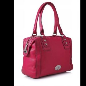 Fossil Marlow Satchel Flamingo Pink