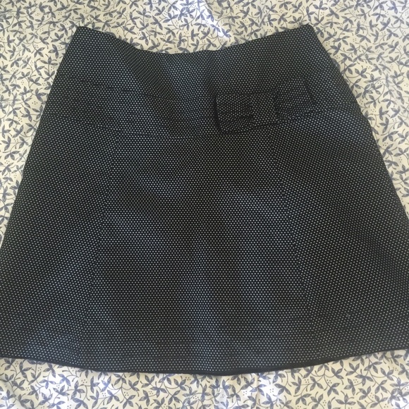 INC International Concepts Dresses & Skirts - INC Deep deep navy and white jacquard dot skirt