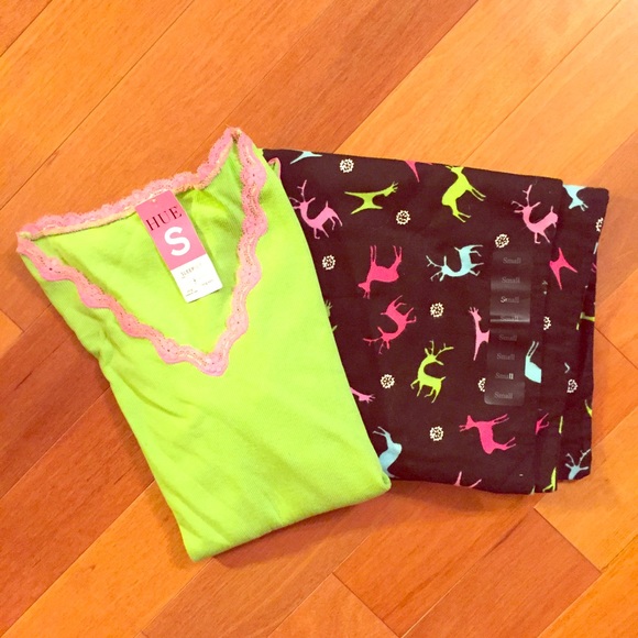 Winter reindeer pajama set | Hue