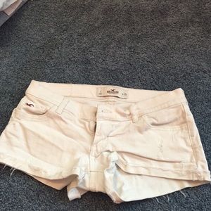 hollister white Jean shorts