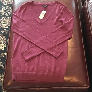 Ann Taylor Burgandy Sweater Size S NWT