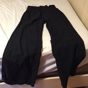Black linen pants