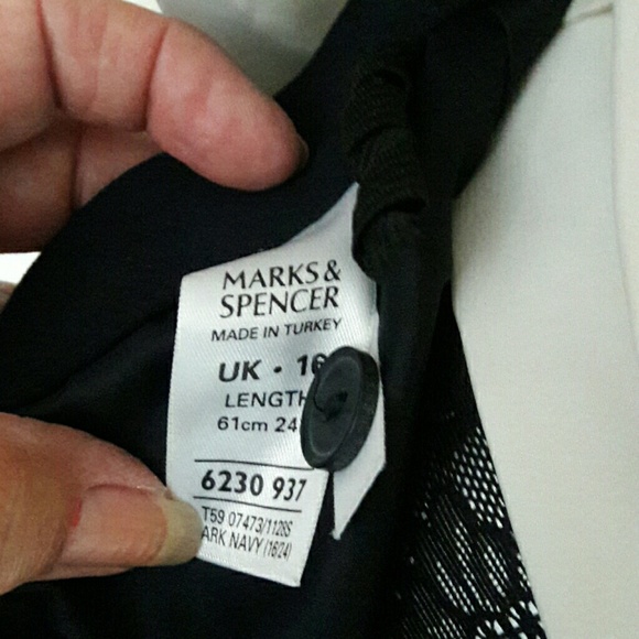 Marks & Spencer Classic Pencil Navy Skirt - Picture 4 of 4