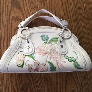 Christian Dior Embroidered Flowers Frame Bag