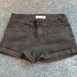 kids black Jean shorts