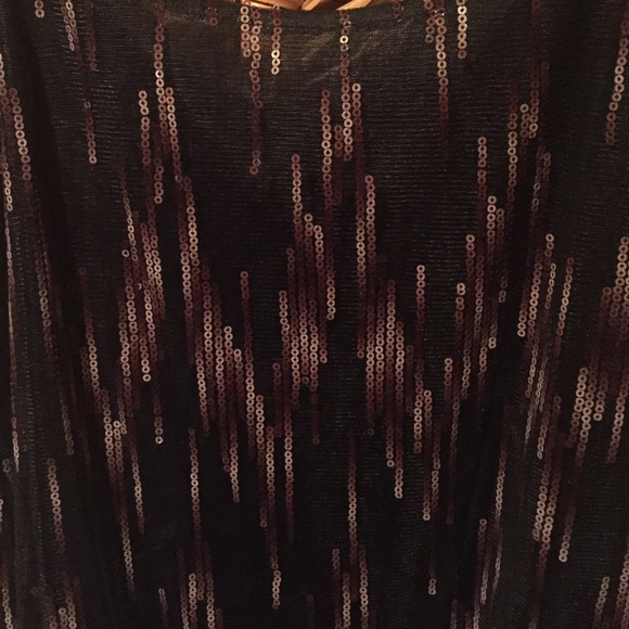 Black sequin tank