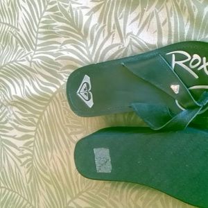 Roxy wedge flip flops