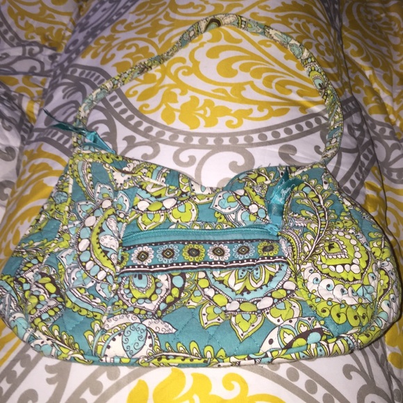 Vera Bradley Handbags - Retired authentic green blue Vera Bradley bag