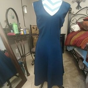 Blue dress.    (DS1)