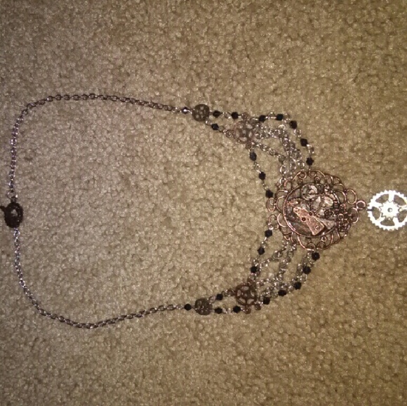 Steampunk gears necklace