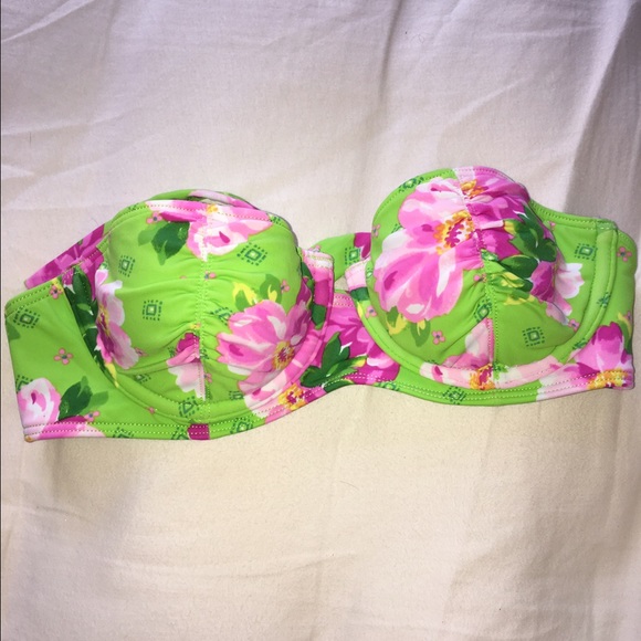 XS green gilly hicks push em up bikini