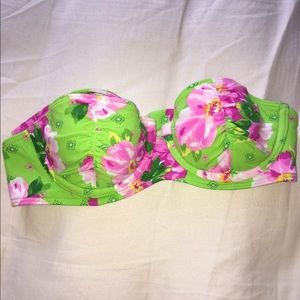 XS green gilly hicks push em up bikini