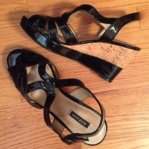 Alex Marie wedge sandals, Size 8M