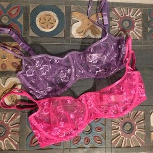 VS Lace Bras (NWOT)