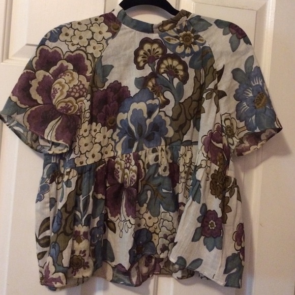 Zara top with back cutout, size L