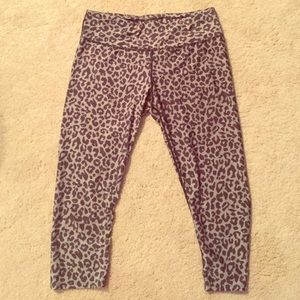 Cheetah print workout leggings