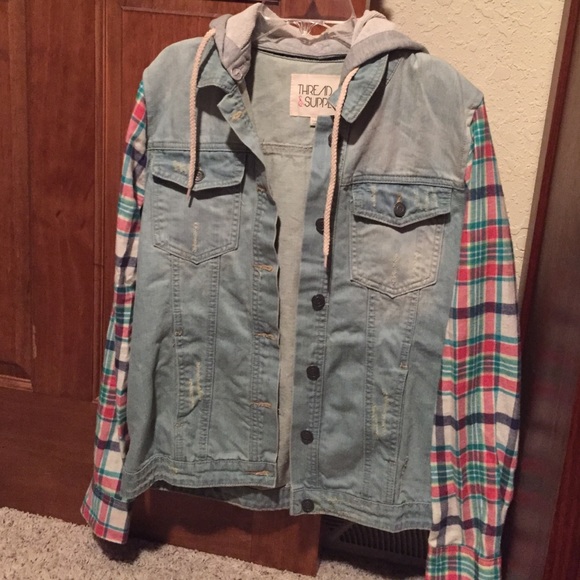 jean flannel jacket