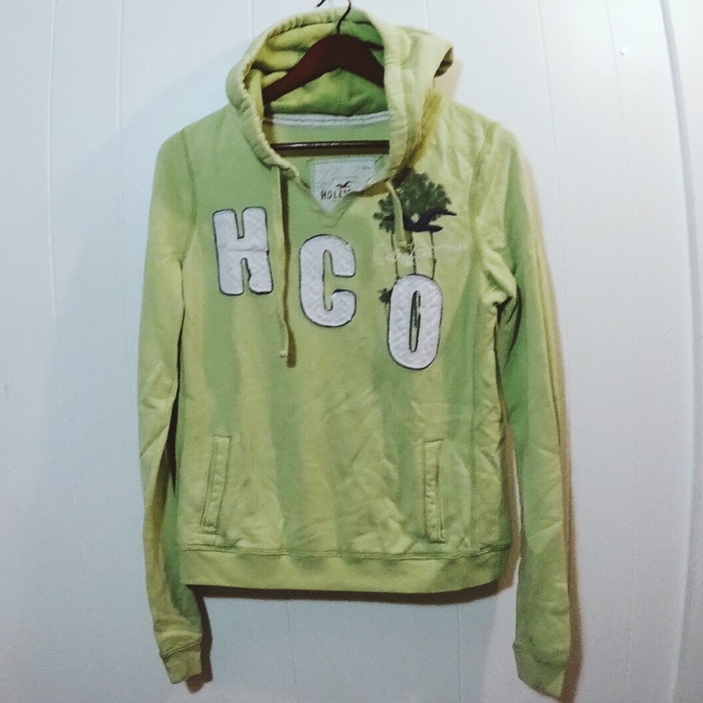 Hollister green hoodie