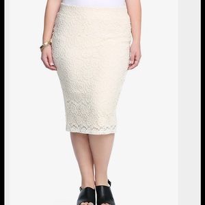Crochet Lace Midi Skirt