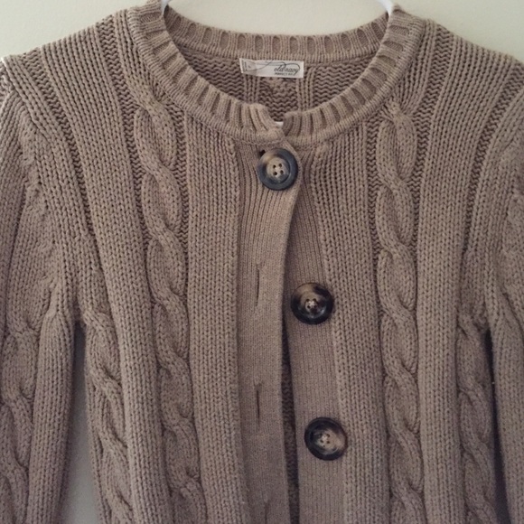 Cable Knit Cardigan Sweater