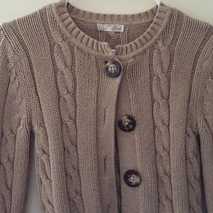 Cable Knit Cardigan Sweater